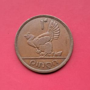 Ireland 1 Pingin 1942 - Bronze Coin - Dia 30.9 mm