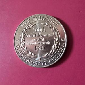 Medal - Racing Car - 1st World Championship Gp Australia 1990 - Copper-Nickel - Dia 27 mm