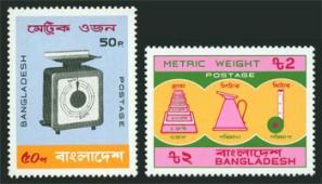 Bangladesh 1983 Introduction of Metric System 2v Stamps MNH