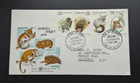 Australia 1974 FDC on Aminals, Posted Locally