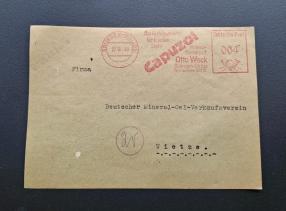 জার্মানি ১৯৪৯ Meter Franking Advertisement Cover, Only The Front Section of The Cover