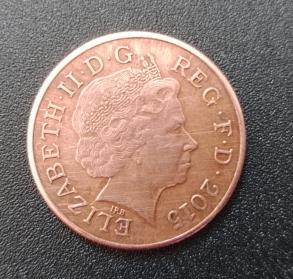 যুক্তরাজ্য | ২ Pence মুদ্রা | এলিজাবেথ II | Km:১৩৩৩ | ২০১৫