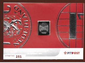 নেদারল্যান্ডস ২০০১ Pure রূপা (.৯৯৯) Stamp, MNH Toned in Official Pack