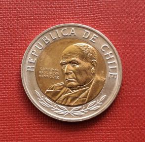Chile 500 Pesos 2008 Bi-Metallic