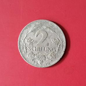 Austria 2 Schilling 1946 - Aluminium Coin - Dia 28 mm