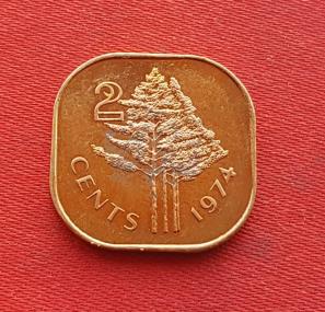 সোয়াজিল্যান্ড ২ Cents ১৯৭৪