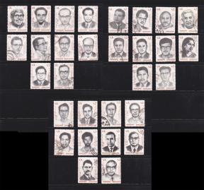 বাংলাদেশ ১৯৯১ সম্পূর্ণ Set of Shaheed বুদ্ধিজীবী ৩০v ডাকটিকেট Used