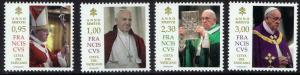 Vatican 2017 Pope Francis 4v Stamps MNH - High Value Stamps Set