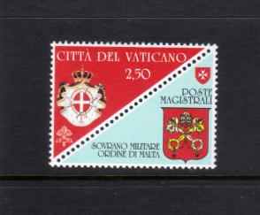 Vatican City - Tri Angle Shape Stamps - Postal Convention (Smom) Between Malta and Vatican City 1v Stamps MNH with Tab 2008