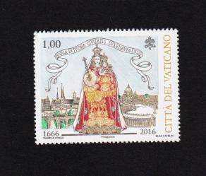 Vatican 2016 350th Anniversary of The Election of Virgin Mary 1v Stamps MNH - Joint Issue with Luxembourg
