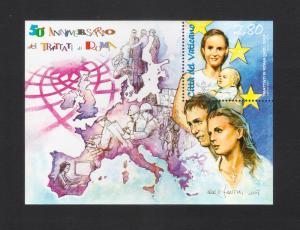 Vatican 2007 50th Anniversary of The Treaties of Rome S/S MNH