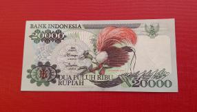 Indonesia 20, 000 Rupiah 1995 AUNC Condtion