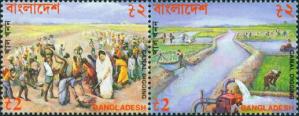 Bangladesh 1993 Canal Digging 2v Stamps MNH