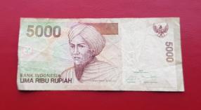 Indonesia 5000 Rupiah Fine Condition