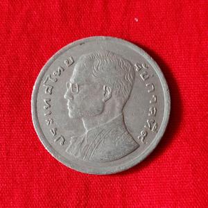 থাইল্যান্ড ১ Baht - Rama IX ১৯৭৭ - Copper-Nickel মুদ্রা - ব্যাস ২৫ মিমি