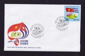 Vietnam 2010 Relations with Cuba FDC