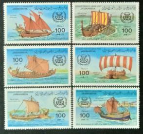 Libya - 1983 The 25th Anniversary of International Maritime Organization, 6v MNH Complete Set