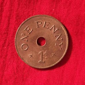 Zambia 1 Penny 1966 - Bronze Coin - Dia 27 mm - (3)