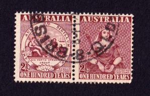 অস্ট্রেলিয়া First Nsw এবং ভিক্টোরিয়া ডাকটিকেট ১৯৫০, Used