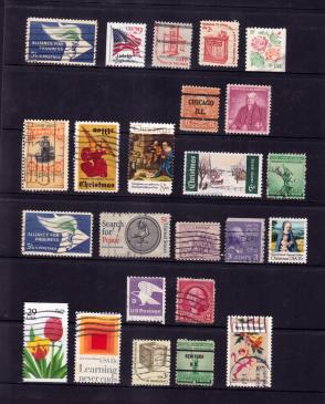 USA 24 Different Used Stamps Lot