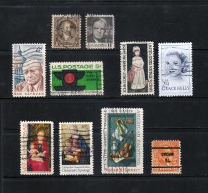 USA 10 Used Stamps All Different