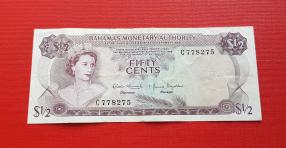 বাহামা ৫০ Cents, VF Condition