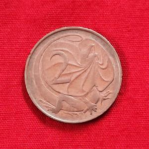 Australia 2 Cents 1966 - Bronze Coin - Dia 21.59 mm