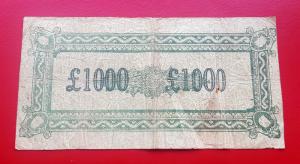 Playmoney : UK 1960s Play Money 1000 Pounds