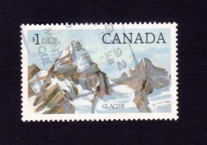 Canada $1 Glacier National Park Stamps 1986, Used - Mountain