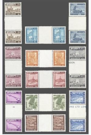 ২ Mint Set on Harrison Definitive with Gutter