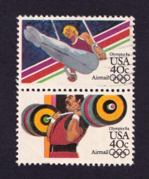 USA অলিম্পিক ২v ডাকটিকেট ১৯৮৪, Used