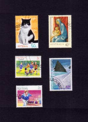Australia & Australian Antarctic Territory 5 Different CTO Stamps Lot