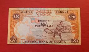 Samoa 20 Tala, XF Condition