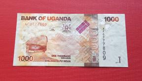 Uganda 1, 000 Shillings 2020 XF Condition