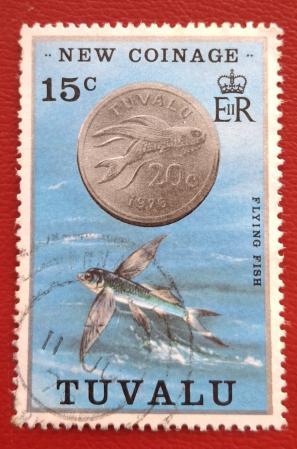 Tuvalu New Coinage 15 Cents, Used