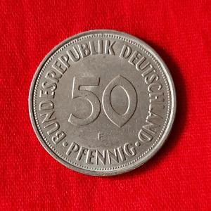 Germany 50 Pfennigs 1973 - Copper-Nickel Coin - Dia 20 mm