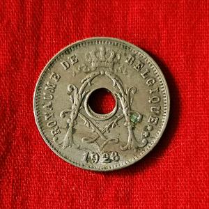 Belgium 5 Centimes - Albert I (French Text) 1928 - Copper-Nickel Coin - Dia 19 mm