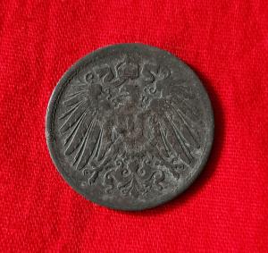 Germany 10 Pfennings 1918 - Zinc Coin - Dia 21 mm