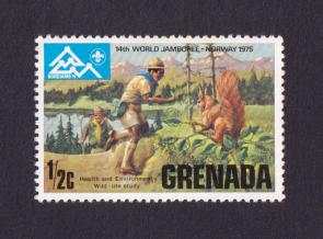 Grenada 1/2 Cent Wild Life Study Stamps MH 1975