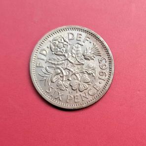 UK 6 Pence 1963 - Copper-Nickel Coin - Dia 19.3 mm