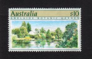 Australia 1989 10$ Adelaide Botanic Garden 1v Stamps, Used - High Value Stamps