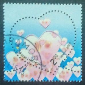 Bosnia and Herjogovina - 2004 Odd (Hearts) Shaped Valentine's Day, 1v Used