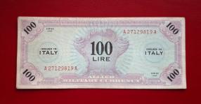 Italy - Allied Military Currency 100 Lira 1943 VF Condition