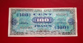 France 100 Francs 1944, VF Condition