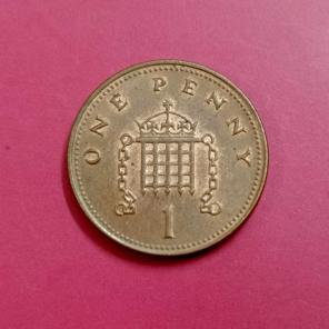 UK 1 New Penny - Elizabeth II 2003 - Bronze Coin - Dia 20.3 mm