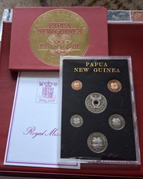 PNG 1981 Proof Set Sealed with Coa
