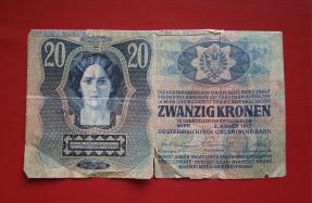 Austria 20 Austro Hungarian Krone 1913 Poor Condition