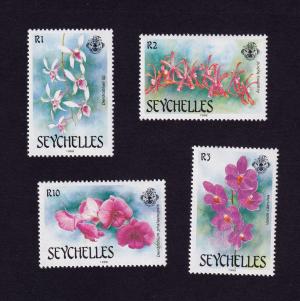 Seychelles 1988 Flowers - Orchids (First Series) 4v Stamps MNH