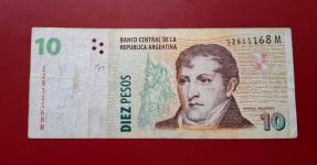 Argentina 10 Peso Fine Condition