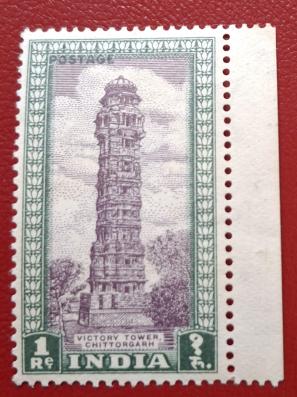 India 1949 Archeology 1 Re Victory Tower, Chittorgah. MNH